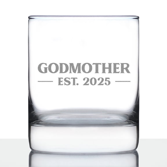 Bevvee Whiskey Rocks Glass 10.25 oz Bold 2025 Godmother Godmother Gifts Glassware & Drinkware