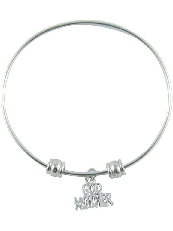 Godmother Gift from Godchild Bracelet Bangle Godparent Gifts from Godchild God Mother Jewelry Baptism Christening Madrina Mom Godmom Best Ever for Women Accessories Charm Fairy Jewelry for Godmothers