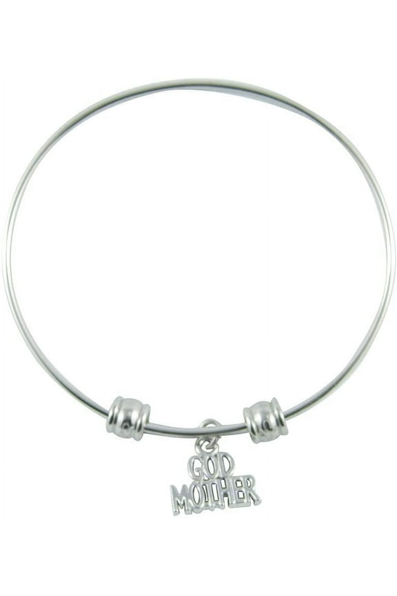 Godmother Gift from Godchild Bracelet Bangle Godparent Gifts from Godchild God Mother Jewelry Baptism Christening Madrina Mom Godmom Best Ever for Women Accessories Charm Fairy Jewelry for Godmothers