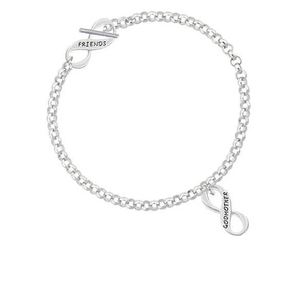 Godmother Infinity Sign Friends Infinity Toggle Chain Bracelet