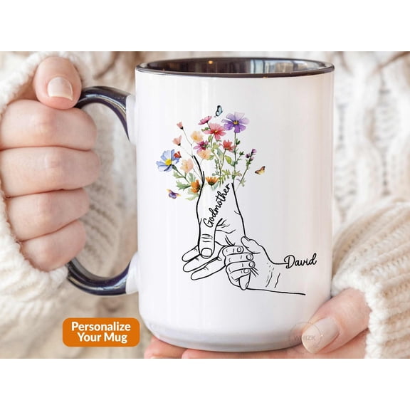 Godmother Mug Holding Hands Godmother Gift Mothers Day Gift For Godmom Proposal From Godda