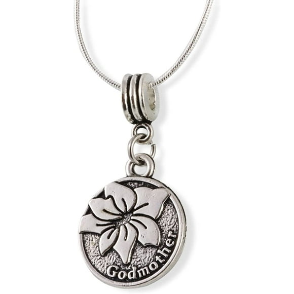 Godmother Necklace | Gift from Godchild Necklace Godparent Gifts from Godchild God Mother Jewelry Baptism Christening Madrina Mom Godmom for Women Accessories Charm Jewelry for Godmothers