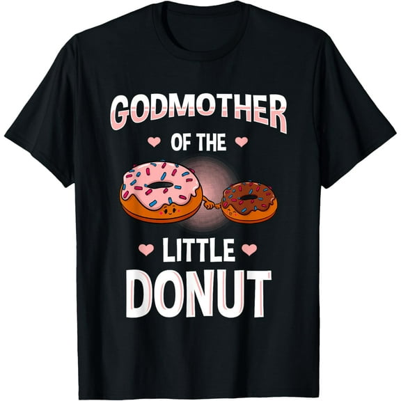 Godmother Of The Little Donut Gender Reveal Announcement T-Shirt