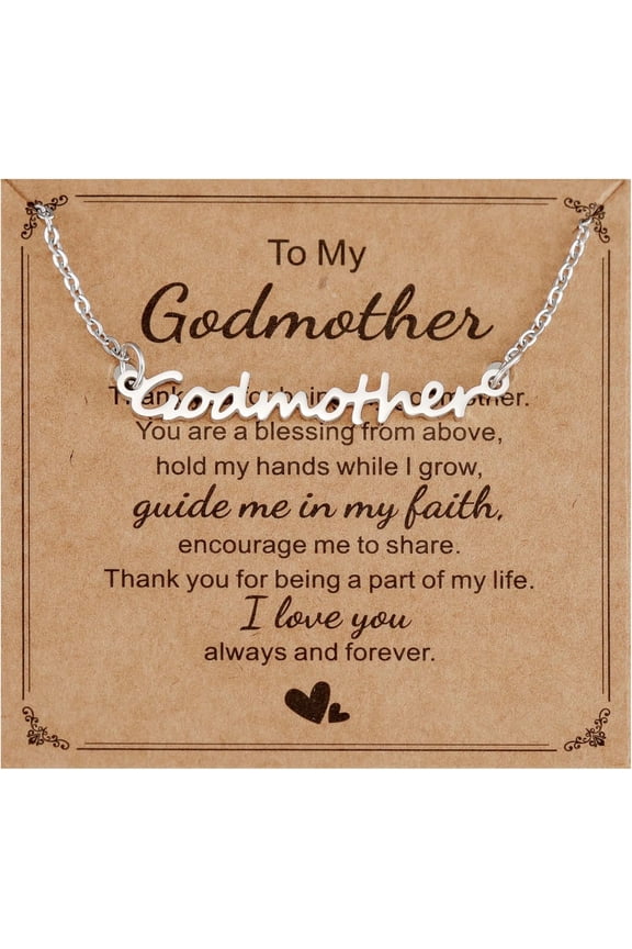 Godmother Proposal Gifts for Women Baptism Mothers Bday Godmom Jewelry Godmother Necklace[v4865]