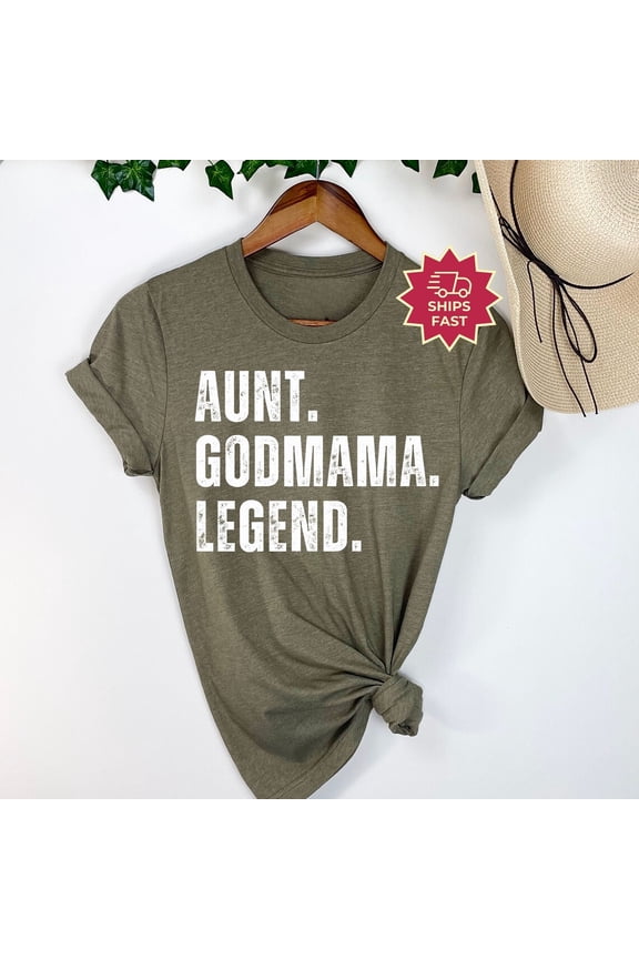 Godmother Proposal Shirt Aunt Godmama Legend Shirt Aunt T-shirt God mother Gifts, Godparent Tshirt Auntie Tee Aunt Lover All Size S-5Xl