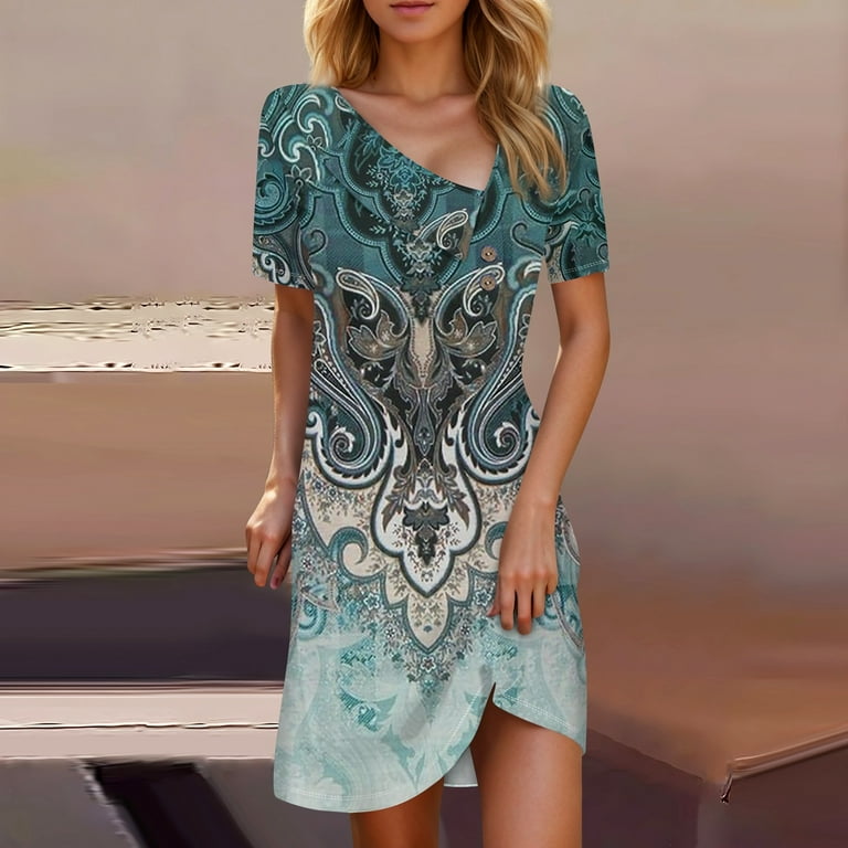 Short swing dresses on sale