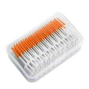 Godom 160pcs Double-ended Toothpicks Disposable Silicone Tooth Picks Floss Suitable for Youth Adults