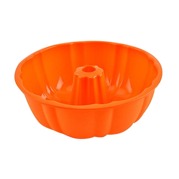 Godom 1PC Orange Cake Molds for Baking, Silicone Nonstick and Quick Release Baking Pans, Bakeware