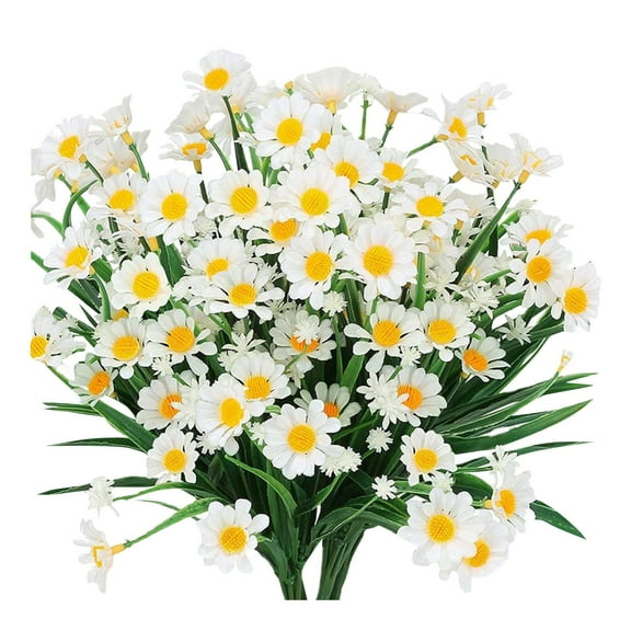 Godom 2Pcs Artificial Daisies Non Fading That Decorate The Windows Of Your Home With Outdoor Flowers