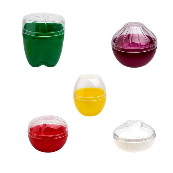 Godom 5Pcs Set Storage Box, Reusable Fruit And Vegetable Storage Containers For Refrigerator Lemon Onion Garlic Tomato Green Pepper Preservation Boxes Set
