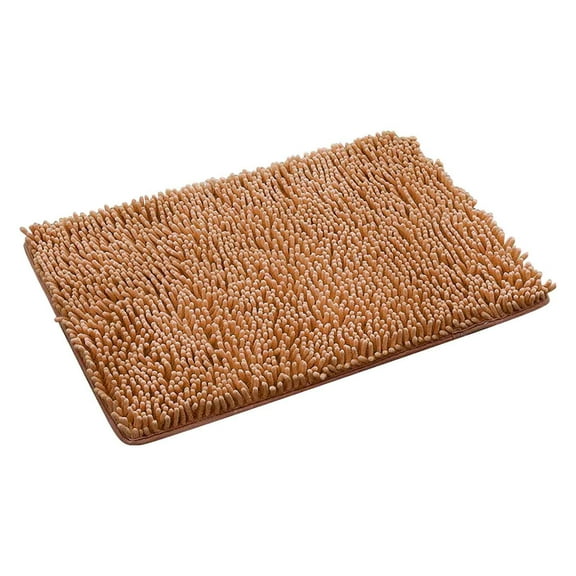 Godom Bathroom Rug Absorbent Bath Mat Soft And Comfortable Furry Durable Thickened Bathroom Rug Machine Washable Reusable Multiple sizes(Champagne Color)