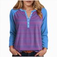 thumbnail image 1 of Godom Blouses for Women Fall Long Sleeves V Neck Tops Casual Knit Tunic Loose Fit T Shirt, 1 of 7