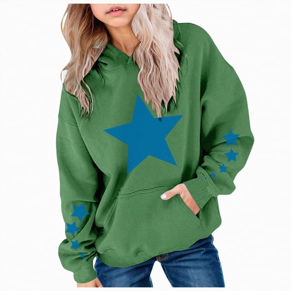 Godom Boys Girls Graphic Hoodies Casual Long Sleeve Cool Pullover Kids Fashion Sweatshirt