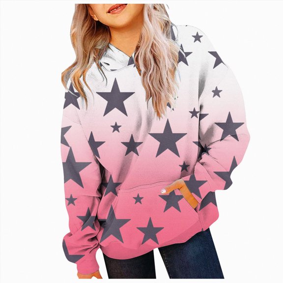 Godom Boys Girls Graphic Hoodies Casual Long Sleeve Cool Pullover Kids Fashion Sweatshirt