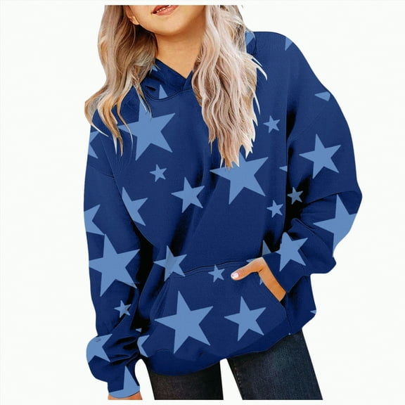 Godom Boys Girls Graphic Hoodies Casual Long Sleeve Cool Pullover Kids Fashion Sweatshirt