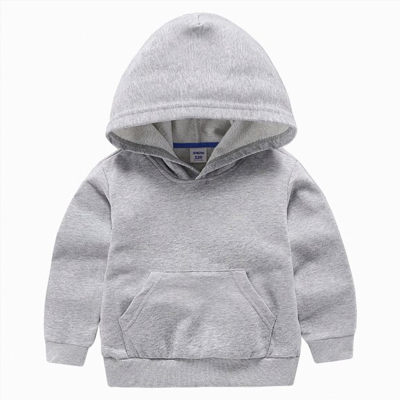 Godom Boys Hoodies Sweatshirt Solid Color Long Sleeve Cotton Pullover Soft Casual Top