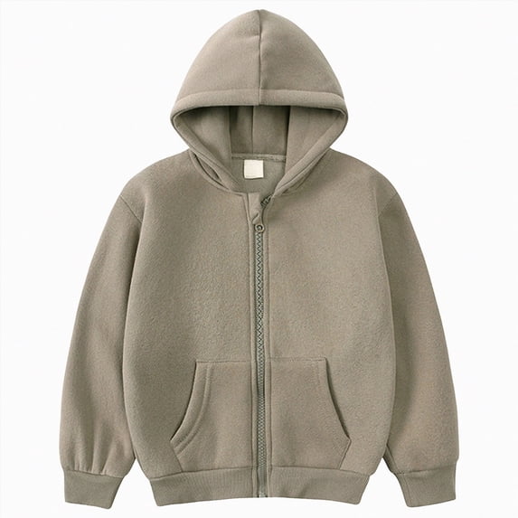Godom Boys Sweatshirts Kids Child Toddler Boy Girl Solid Long Sleeve Patchwork Hooded Thickened Warm Sweatshirt Pullover Blouse Tops