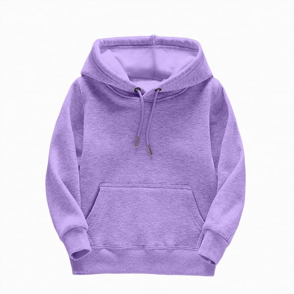 Godom Boys Sweatshirts Kids Child Toddler Boys Girls Solid Long Sleeve Patchwork Hooded Thickened Warm Sweatshirt Pullover Blouse Tops Out