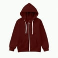 thumbnail image 1 of Godom Boys Zip Up Hoodie Boys Winter Jacket Coat Sweatshirt Long Sleeve Top Boy Jacket, 1 of 5