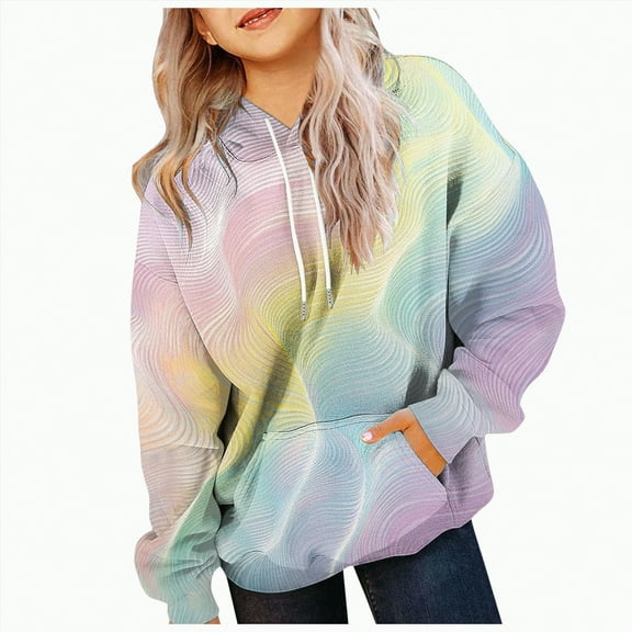 Godom Clothes for Kids Crew Neck Sweatshirts Girl Funny Tunic Pullover Girls Sweaters Hoodies for Teen Girls Trendy