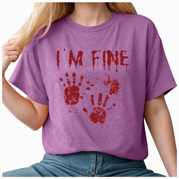 Godom Fall Shirts for Women Halloween Pumpkin Graphic Tees Tops Cute Autumn T-Shirt