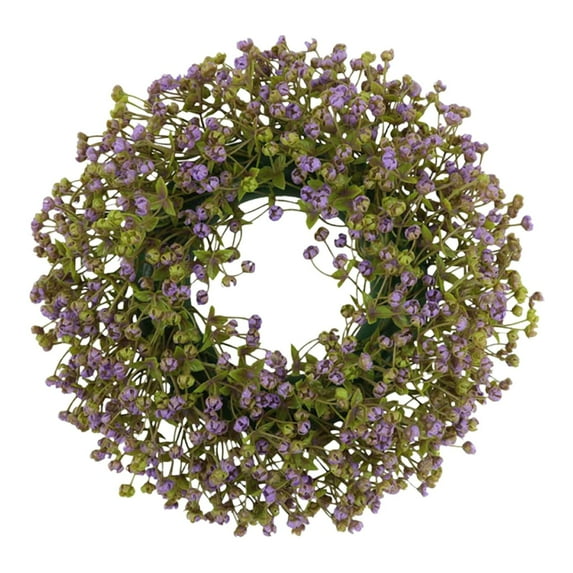 Godom Front Door Wreaths All Year Round Summer/Spring /Fall/Winter Wreath For Front Door Plastic Simulation Wreath Flower Wall Hanging Decoration