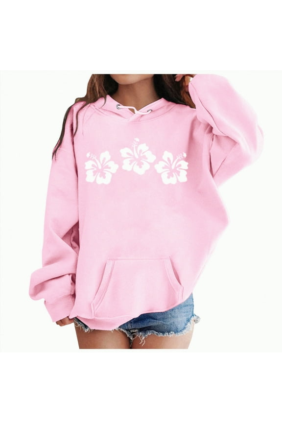 Girl's Hoodie Long Sleeve Soft Sweatshirt Graphic Hoody Kids Cute Pullovers Top Clothes for Girls Hoodies for Teen Boys Jacket
