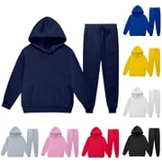 Kids Tracksuit Girls Boys Fleece Hooded Hoodie Bottom Kids Tracksuit Girls Boys Fleece Hooded Hoodie Bottom