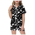 thumbnail image 1 of Godom Girls Pajama Soft Silk Satin Sleepwear for Comfortable Nights 2Pcs Nightwear Sleepwear, 1 of 4