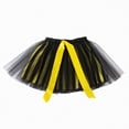 thumbnail image 1 of Godom Girls Patchwork Tutu Skirt 2T-11T Layered Mesh Elastic Waist Princess Dance Party Costume,Black, 1 of 4