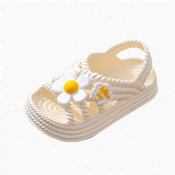 Godom Girls' Sandals Summer Dress Shoes Lightweight Open Toe Beach Sandal for Toddler Little Big Kid