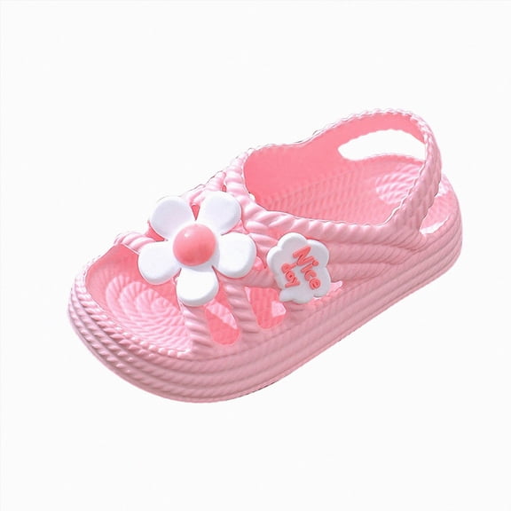 Godom Girls' Sandals Summer Dress Shoes Lightweight Open Toe Beach Sandal for Toddler Little Big Kid