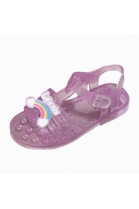 Girls Sandals Summer Outdoor Athletic Sport Sandal Closed Toe for Toddler Little Big Kid
