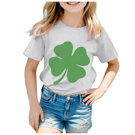 Godom Girls Shirts Short Sleeve Cotton Tees Summer Tee Tops