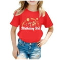 thumbnail image 1 of Godom Girls' Short Sleeve Shirts Cotton Casual Graphic T-Shirts Summer T Shirt, 1 of 4