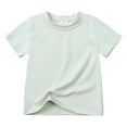 thumbnail image 1 of Godom Girls' Short-Sleeve Shirts Tops Crewneck T-Shirt Tee Kids Tee Tops Girl Clothes, 1 of 4