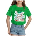 thumbnail image 1 of Godom Girls Short-Sleeve T-Shirt Round Neck Cotton T-Shirt Summer Cute T Shirts, 1 of 4