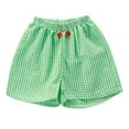 thumbnail image 1 of Godom Girls Shorts Elastic Waistband Retro Woven Gym Shorts, Sizes 1-7 Years, 1 of 6