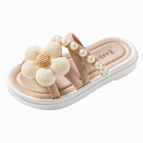 Godom Girls Slippers Cartoon Slides Sandals Indoor Outdoor Garden Slippers Shower Shoes Toddler/Little/Big Kid