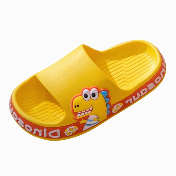Godom Girls Slippers House Open Toe Comfy Slippers Summer Non-Slip Beach Shoes Kid Cloud Slides