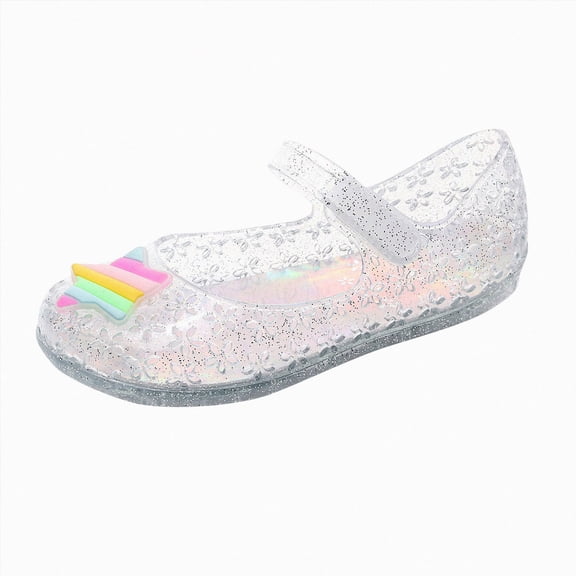 Godom Girls Slippers Sequin Slides Shower Beach Pool Shoes Slip on Summer Slipper Kid Cloud Slides