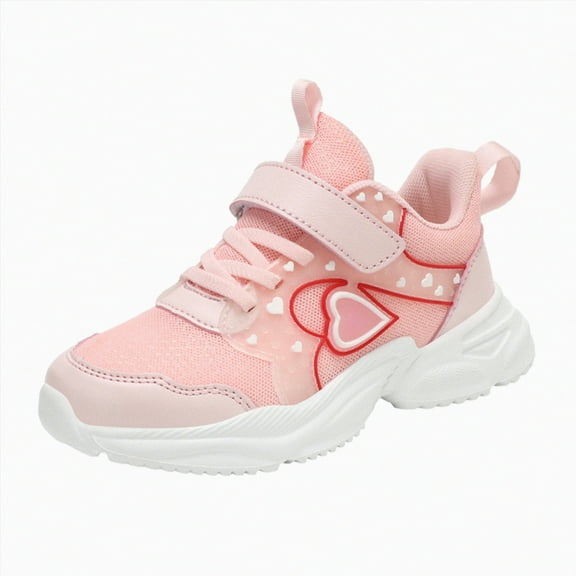 Godom Girls Sneakers Fashion Autumn Children Girls Sports Shoes Flat Thick Bottom Lightweight Toddler/Little/Big Kid