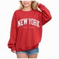thumbnail image 1 of Godom Girls Sweatshirt Graphic Sweatshirts for Teen Girls Crewneck Oversized Sweatshirt Kids Fashion Long Sleeve Pullover Tops, 1 of 4