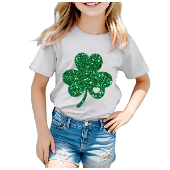 Godom Girls T-Shirt Toddler to Big Kid Casual Daily Shirt for Kids Kids Tshirts Clothes Summer Tops T-Shirt