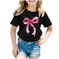 thumbnail image 1 of Godom Girls T Shirts Short Sleeve Crewneck Casual Tops Tees Blouses Summer Cute T Shirts, 1 of 5
