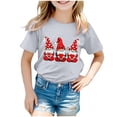 thumbnail image 1 of Godom Girls T Shirts Short Sleeve Round Neck Solid Loose Basic Tees Summer Cute T Shirts, 1 of 5