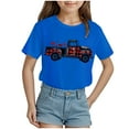 thumbnail image 1 of Godom Girls' Tees Short Sleeve Quick Dry T-Shirts Summer Tops Basic Tees, 1 of 4