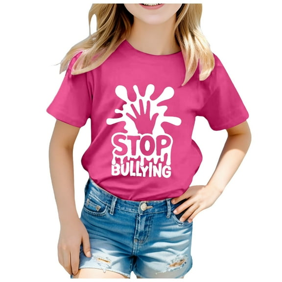 Godom Girls Toddler Short Sleeve T-Shirts Casual Cute Blouse Summer Tops Basic Tees