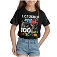 thumbnail image 1 of Godom Girls Toddlers Short-Sleeve T-Shirt Tops Casual Solid Plain Tees Summer Shirts, 1 of 4