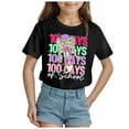 thumbnail image 1 of Godom Girls Toddlers Short-Sleeve T-Shirt Tops Crewneck T-Shirt Tee Kids Summer Tops, 1 of 4